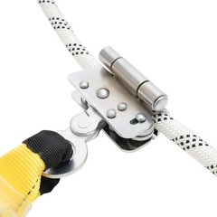 Anti-ratcheting Lifeline Lanyard Fall Arrester Protection+hook Rope Equip 100ft