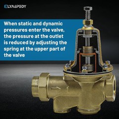 3/4″ 600XL Water Pressure Reducing Valve Adjustable 25-75 PSI # LF25AUB-Z3