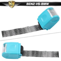 Identity Theft Protection Confidential ID Guard Wide Roller Stamp + 3 Ink Refill
