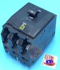 Original New Circuit Breaker Square D QOB320 20 Amp 3 Pole BOLT ON PANEL ONLY