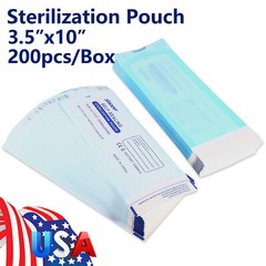 Lots 3.5″ x 10″ Dental Sterilization Pouches Sterilizer Autoclave Bags Tool Nail