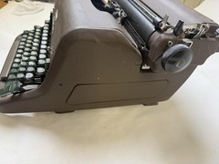 Vintage Royal Standard Manual Typewriter Brown Green Keys 29lb Parts Repair