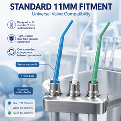 Surgical Aspirator Tips Dental Aspirating Suction Tips (Choose Size & Qty)