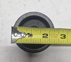 Black Malleable Iron Threaded Reducer Hex Bushing 2″ MNPT x 3/8″ FNPT (Lot of 4)