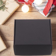 20Pcs Black Mailing Packing Boxes with Compressive Resistance and Clear Design