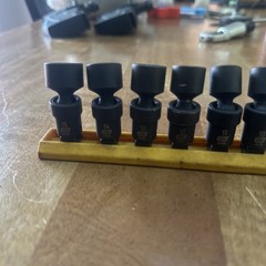 Gearwrench 12 Piece 1/4 Drive 6 Point Standard Universal Impact Metric Socket