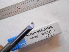 NEW ISCAR GERMANY SOLID CARBIDE BORING BAR 5MM MIN. BORE X 19MM MAX BORE DEPTH