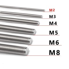 304 Stainless Steel M2-0.4 Fully Threaded Rod Pack of 2 – 250mm Durable Screw