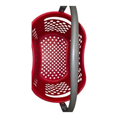 Target Full Size Basket Gray Handle Red Bullseye Logo Shopping Storage 18×11