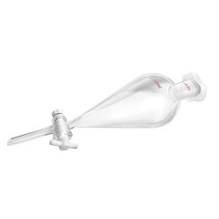 Separating Laboratory Funnel with PTFE Plug 250ml 24/29 Joints QWORK
