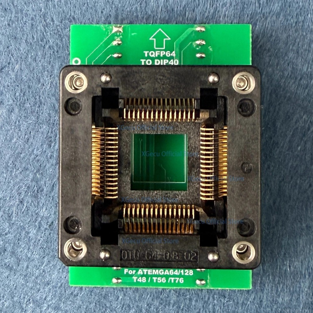 QFP64-DIP40 Universal Adapter QFP64-08-01 for XGecu TL866II/T48/T56/T76 Prog