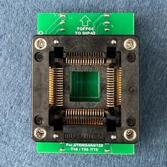 QFP64-DIP40 Universal Adapter QFP64-08-01 for XGecu TL866II/T48/T56/T76 Prog