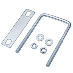 10 Pcs Square U-Bolt for Trailer M9 x 2-3/4″ x 4-5/8″ Galvanized Steel