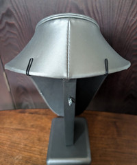 Necklace Jewelry Display Stand 10” Slate Gray Leatherette