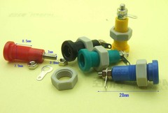 10 PCS 5 colors 3mm Banana jack socket for Binding Post Probes Instrument