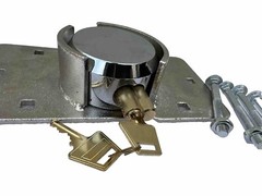 Puck Lock Solid Steel Hidden Shackle Lock & Hasp Solid For Anti-theft Safeguard