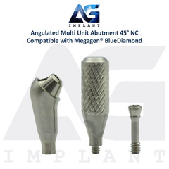Angled 45° Multi Unit Prosthetic NC Megagen® BlueDiamond Compatible Ø4.8mm