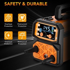 Home Use Welder 145A 3-in-1 Flux Core MIG No Gas Stick TIG Welding Equipment