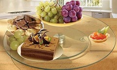 Handy Helpers Bulk Buys Tempered Glass Lazy Susan