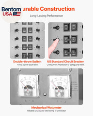 Manual Transfer, 50-Amp 10-Circuit, Prewired Generator Transfer Kit with CS6375