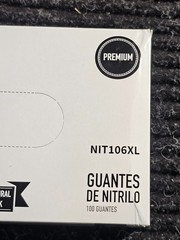 (QTY 1000) Bluzen NT106XL Disposable Nitrile Gloves XLarge Food/Medical Grade
