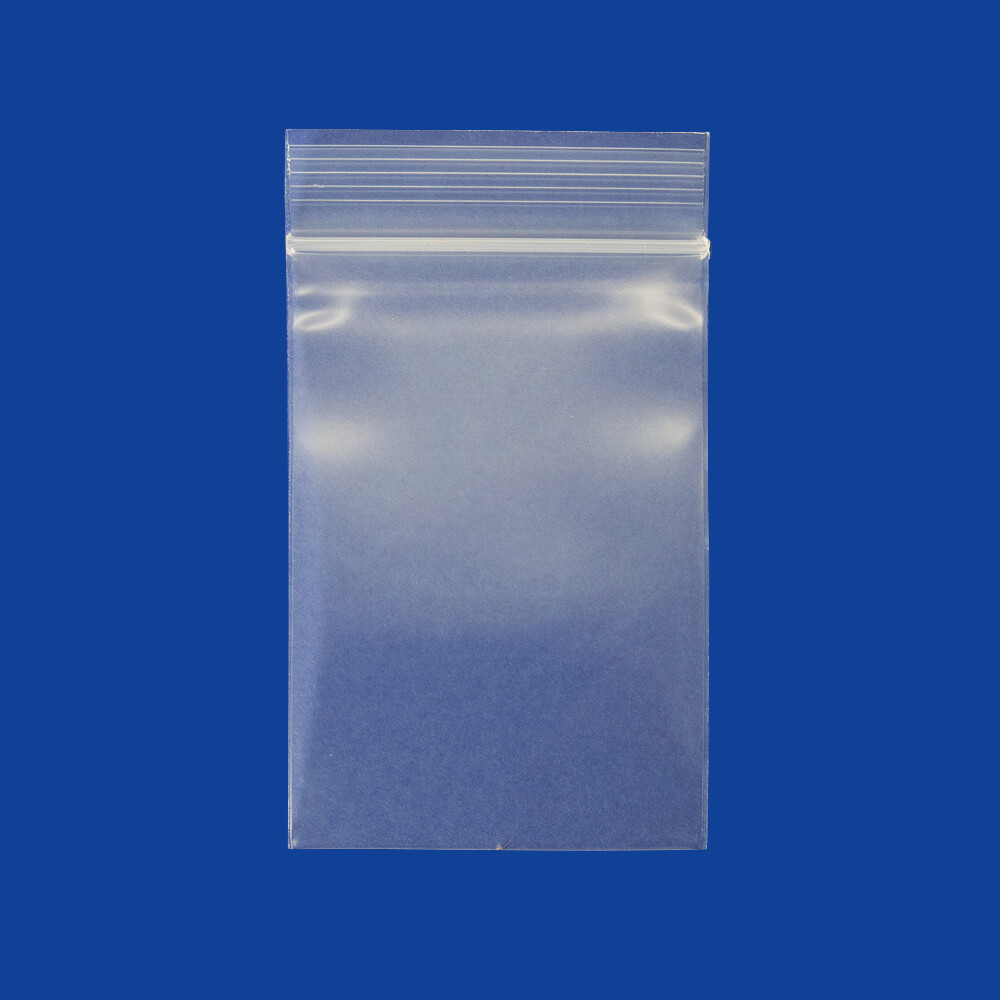 3″ x 5″ Reclosable Clear Plastic Poly Zipper Bags 4-Mil, Box of 1,000-bags
