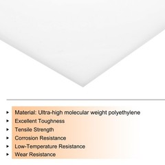 MECCANIXITY White 12×24″ UHMW Sheet 1/16″