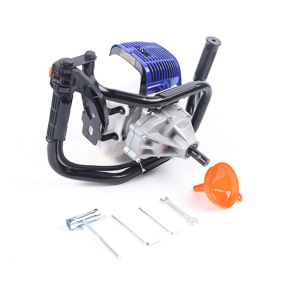 52CC Gas Powered Post Hole Digger 1700W With 4″8″ Earth Auger Digging Engine New
