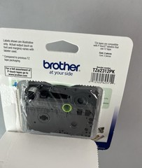 2-Pack Brother 1/2″ Black on White P-touch Tape for PT2600, PT-2600 Label Maker