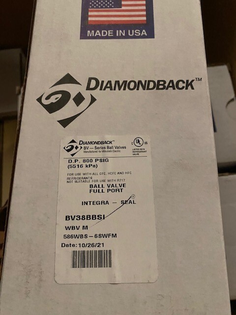 Diamondback BV38BBSI Series Ball Valve Full Port (NEW)