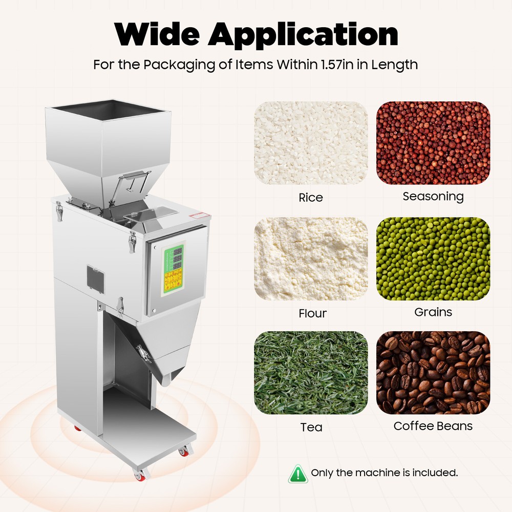 10 – 999G Auto Packing&Filling Machine Weigh Filler For Tea/seed/grain 110V NEW
