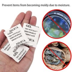 60/100pcs Silica Gel Packets 5g Grams Desiccant Pack Moisture Absorber Reusable