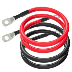 6 AWG Battery Cables 6 Gauge Battery Power Inverter Cable with 5/16 Inch Tinn…
