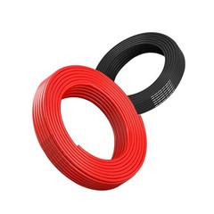 Flexible 22 AWG 50FT Electrical Wire – 25FT Black & 25FT Red Extension Cable