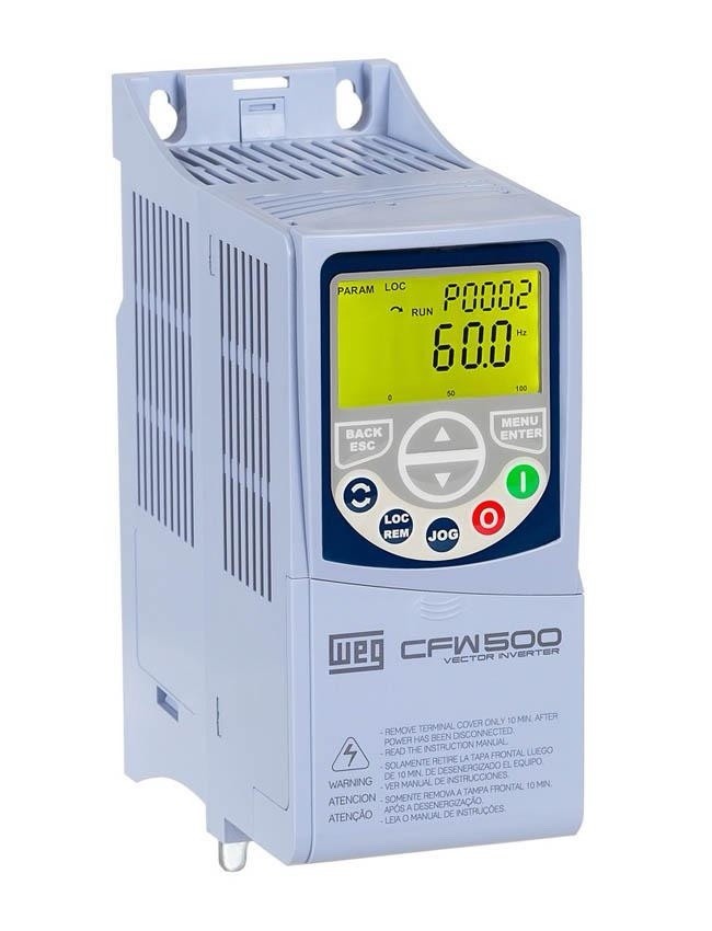 WEG CFW500 Frequency Inverter VFD 380-480VAC 3-Phase 3HP CFW500A04P3T4NB20