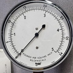 3.5” Marshalltown pounds per square inch (PSI) and kilopascals (kPa)