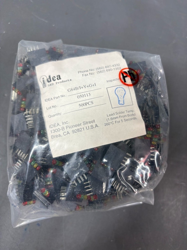 100 pcs 4-Segment LED Bar Indicator Red Yellow Green Panel Light Module
