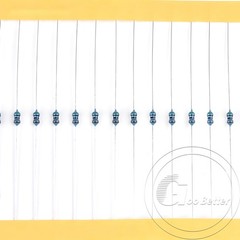 1/4W Metal Film Resistors 0.1% tolerance 1 ohm to 10M ohm available 20 pack
