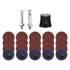 23pcs Quick Change Disc Set 1″ Lock Sanding Disc 36 Grits with Disc Holder
