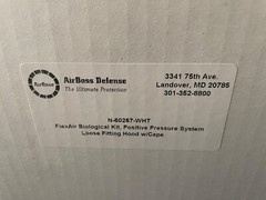 AirBoss Flexair PAPR System Powered Air Purifying Respirator w Hood White N60267