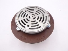 MIFAB F1100-TS Top Set Finished Floor Drain w/6″ Round Adjustable Strainer