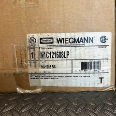 Hubbell-Wiegmann N1C121608LP Enclosure, 12x16x8 NEMA 1 New In Box