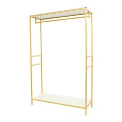 120*45*190cm Clothing Display Rack 20mm Square Tube Garment Rack For Shop & Home