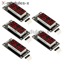 5X 0.36″ TM1637 7-Segment 4-Bit Tube LED Digital Display Module for Arduino