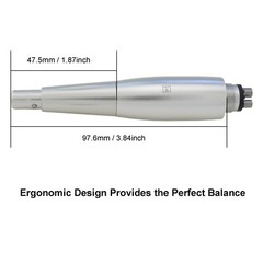 Dental Hygienist Prophy Handpiece Integrity Air Motor 4 Holes 3 Nose Cones Kit