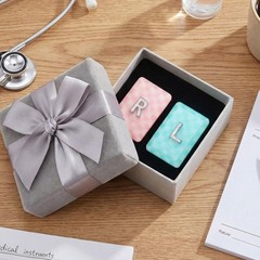 2 PCS 1.5×1 Inch Resin XRay Markers With Lead Letters Washable Pink Blue