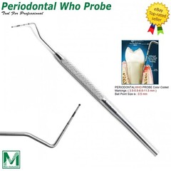 Dental Who Probe With Ball Tip Pocket Depth Measurements Periodontal Diagnostic