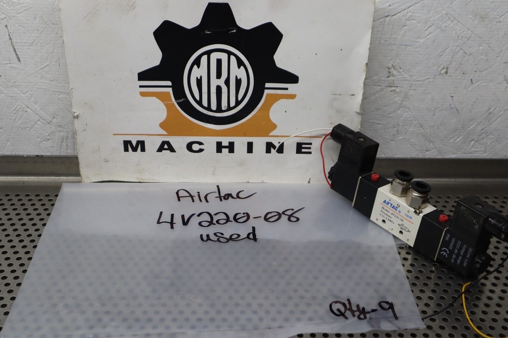 AIRTAC 4V220-08 Solenoid Valve 0.15-0.8MPa With DC24V 3W Coil Used With Warranty
