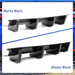 Rear Bumper Diffuser Dodge Challenger SRT SXT 2015-2023 Glossy Black Shark Fins