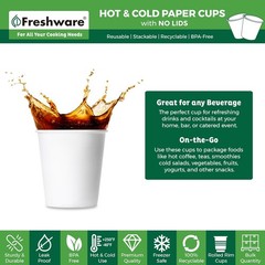 Coffee Cups 4 oz [100 Pack] Disposable Paper Cups for Mouthwash Cups, Hot Paper